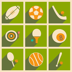 flat with shadow concept and mobile application vector image