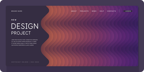 template for the design and placement of text vector image