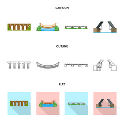 design of connection and icon set vector image