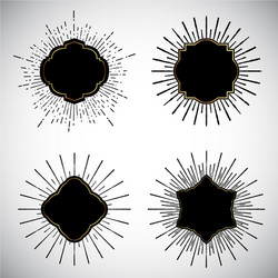 Dynamic Starburst Patterns vector image