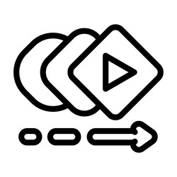 ui animation ux design line icon vector image