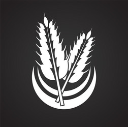 cereal icon on background for graphic and web vector image
