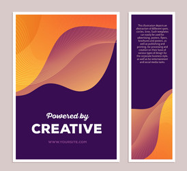 template of yellow colorful abstract composi vector image