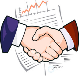 business handshake vector