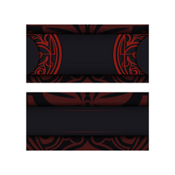 Design background with luxurious patterns black vector