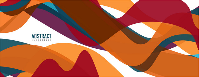 fluid wave colorful abstract background dynamic vector image