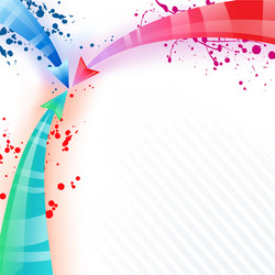 abstract arrow background element design vector image