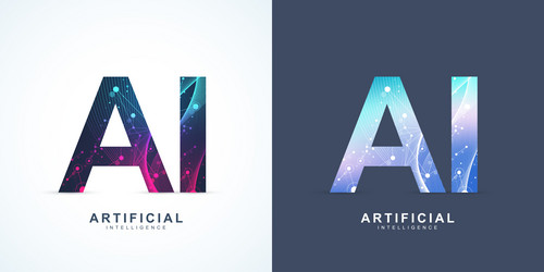 ai banner concept in the digital style generative vector image
