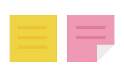 two stickers with program code text flat icon vector image