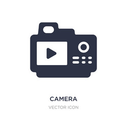 camera icon on white background simple element vector image