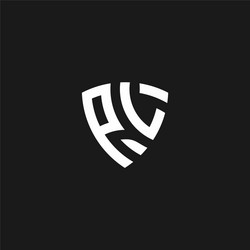 Ms monogram logo with modern shield style design Vector Image