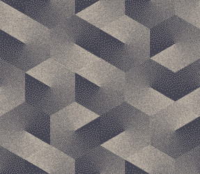 Stippled Isometric Cube Pattern vector image