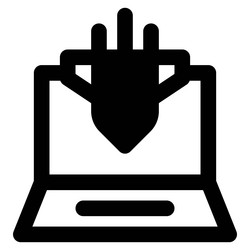 cyber attack unauthorized access to a computer vector image