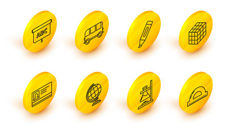 set line protractor grid for measuring degrees vector image