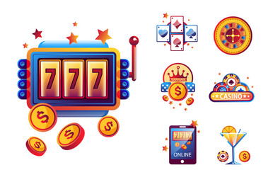 casino poker logo templates of playing cards Vector Image