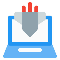 cyber attack unauthorized access to a computer vector image