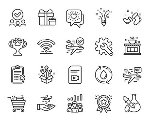 set of customisation video file vector image