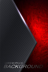 textured in red with a gradient gray vector image