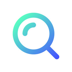 magnifying glass pixel perfect gradient linear ui vector image