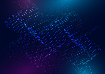 abstract background with flowing particles design vector image