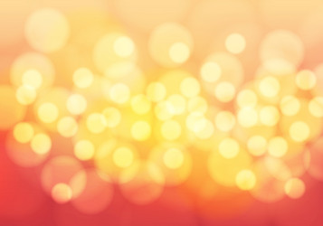 abstract yellow bokeh light on red background vector image