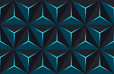 Geometric 3d pattern with basic shapes background vector