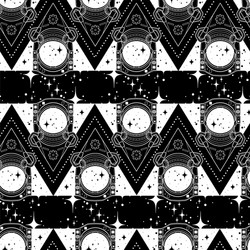 graphic austronaut in triangle vector image