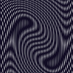 optical background with monochrome geometric lines vector