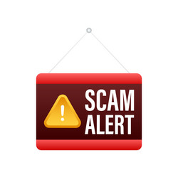 scam alert hacker attack and web security vector image