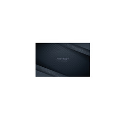 dark abstract background with black overlap vector image