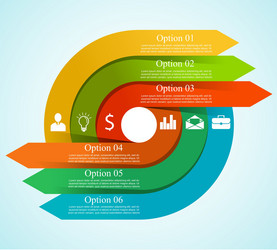 Infographics arrow template Royalty Free Vector Image