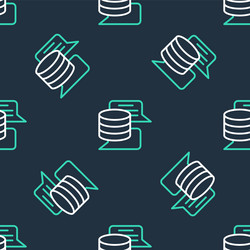 line server data web hosting icon isolated vector image