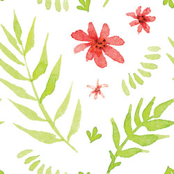 seamless pattern - simple flower background vector image