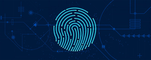technology data background idea of global vector image