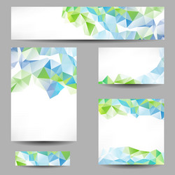 backgrounds with abstract triangles vector image