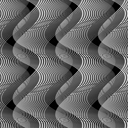 design seamless monochrome waving pattern vector image