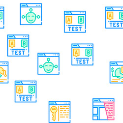 Seo search engine optimization icons set vector