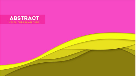 abstract paper cut design and multi layers forms vector image