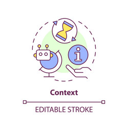 context multi color concept icon vector image