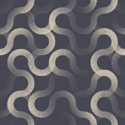 Curved Line Pattern - Seamless Circles vector image
