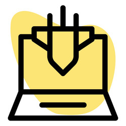 cyber attack unauthorized access to a computer vector image