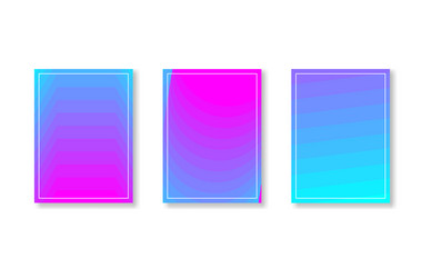 fluid colors covers set good for cover placards vector