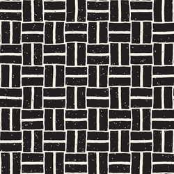 hand drawn seamless repeating pattern with lines vector image