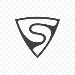 Shield letter s logo Royalty Free Vector Image