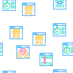 Seo search engine optimization icons set vector