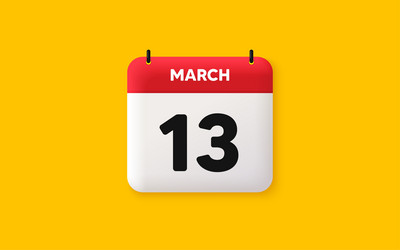 13th day of the month icon event schedule date vector image