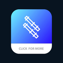 bamboo stick mobile app button android and ios vector image