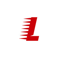 L letter initial icon logo design template Vector Image