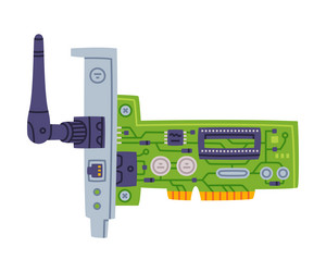 wireless router as personal computer accessory vector image