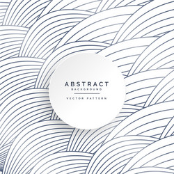 curve wavy lines pattern background vector image